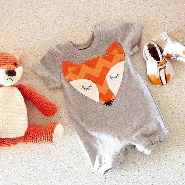 Baby Clothing Fox Bear Rompers Newborns Body Suit Kids Clothes Boy Girl Jumpsuit